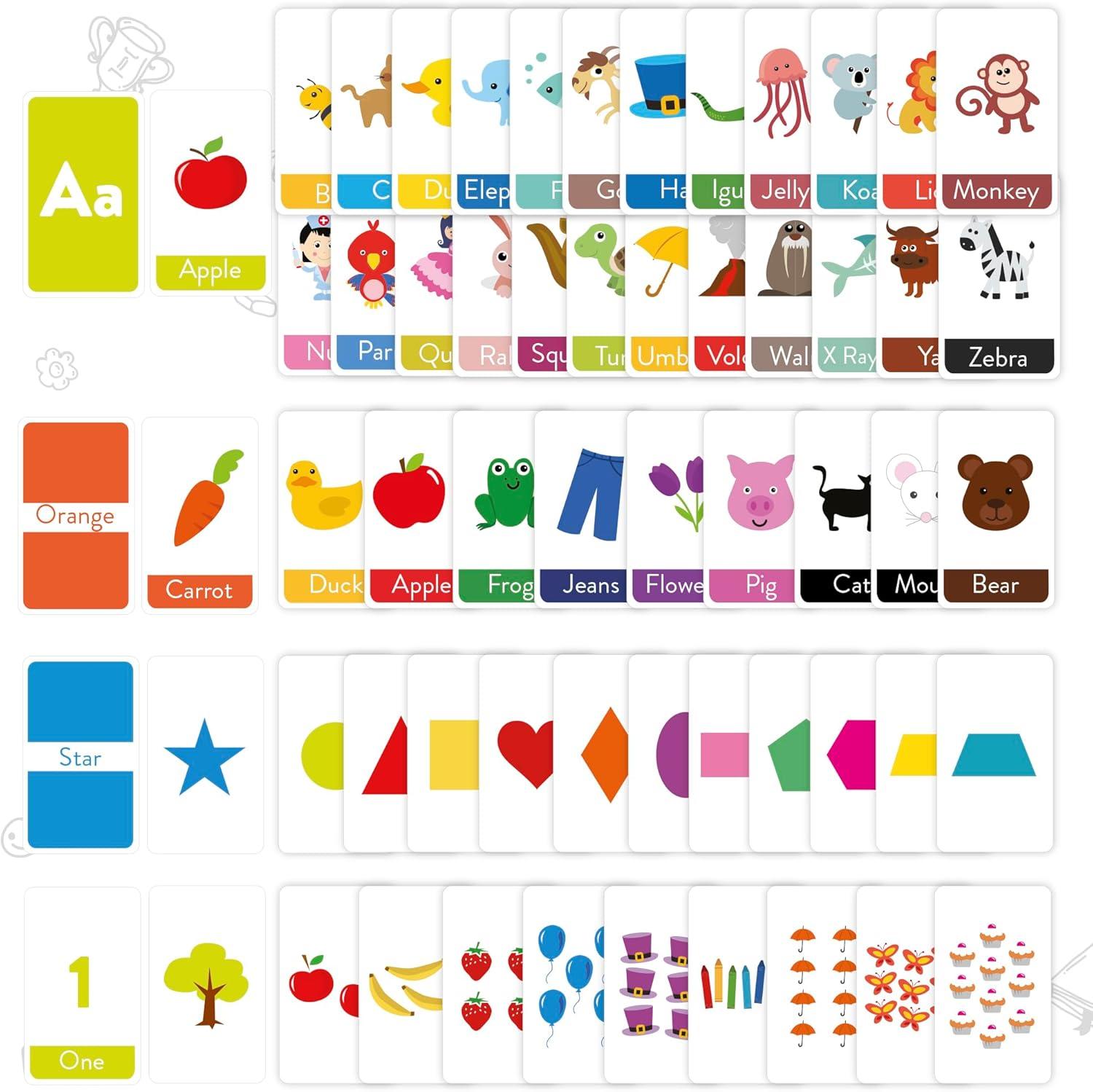 imageMerka Newborn Toys amp Sensory Flash Cards for Babies High Contrast Baby Cards 50Pack Paper 24 in x 42 in Black amp White Visual Stimulation amp Brain Development for 03 Months1 Toddler Learning