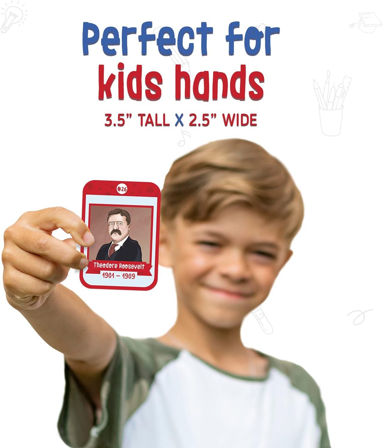 imageMerka US Presidents amp State Capitals Flash Cards 96Pack Multicolor 35 x 25 in Educational Flashcards for Kids Homeschool amp Learning Games