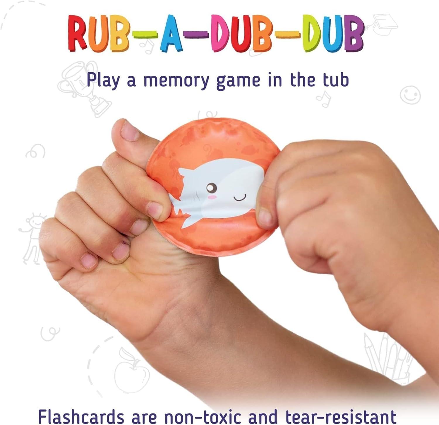 imagemerka Bath Toys Flash Cards 30Pack 225Inch EVA Foam Multicolor Baby Bath Toys amp Memory Matching Game amp Bathtub Flash CardsMemory Game