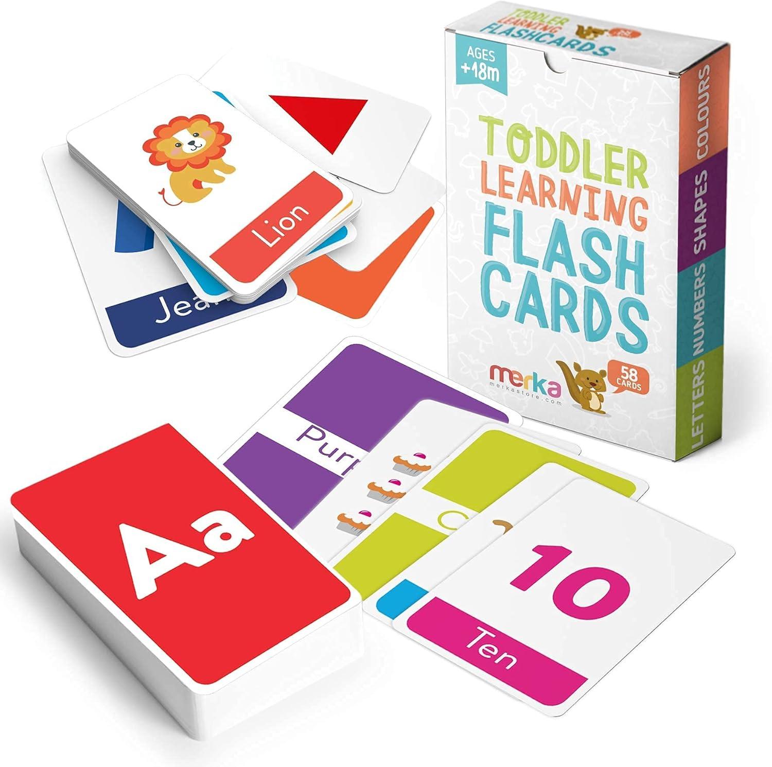 imagemerka Educational Flashcards Bundle Letters Numbers Shapes amp Colors Deck 58 Cards and Explorer Deck 90 Cards Learning ToysGames Ages Toddler Through Teen Homeschool or Classroom Use