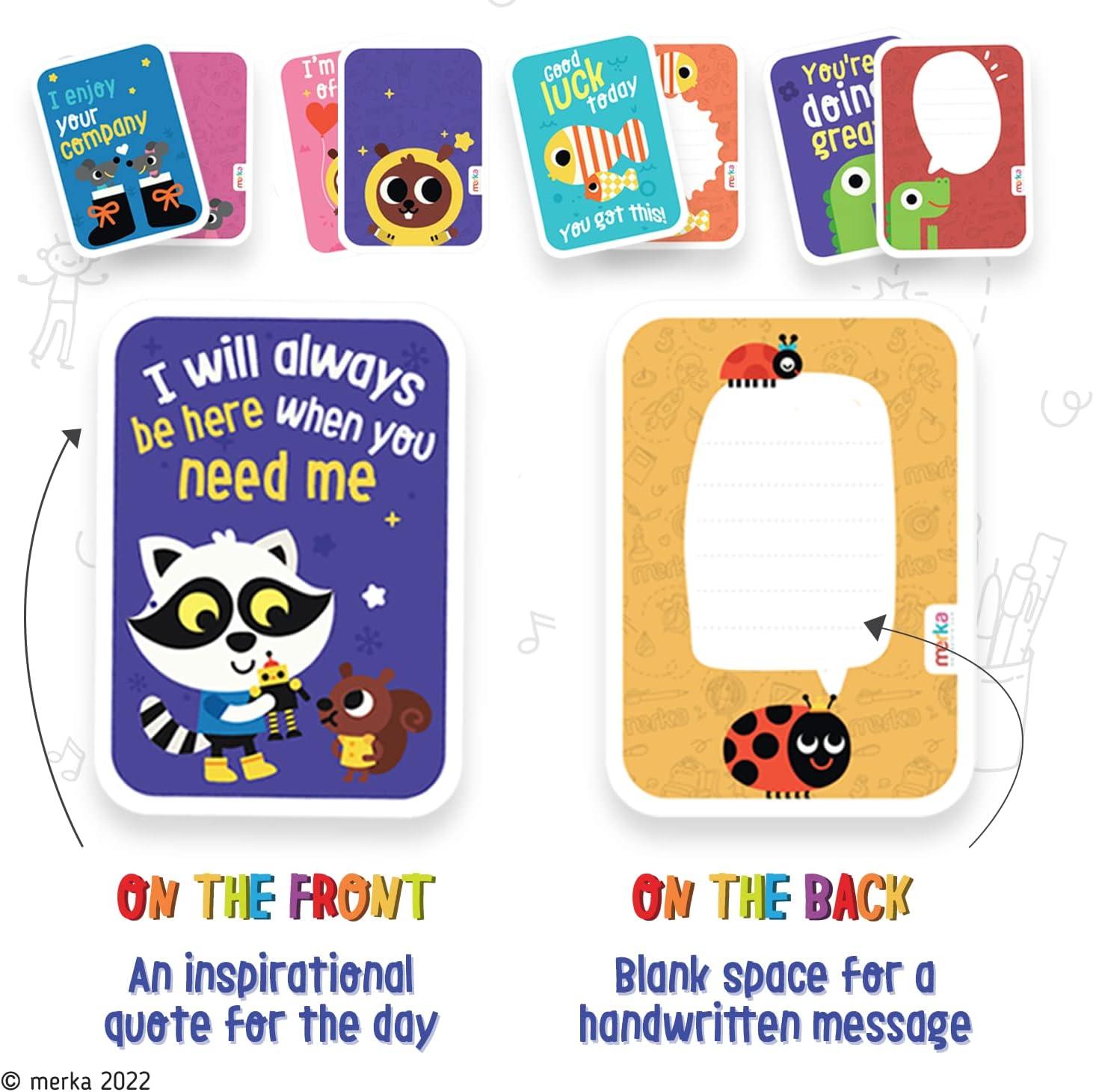 imagemerka Lunch Notes for Kids 50 Multicolor 35 x 25 Lunch Box Notes Motivational amp Inspiring Daily Affirmations