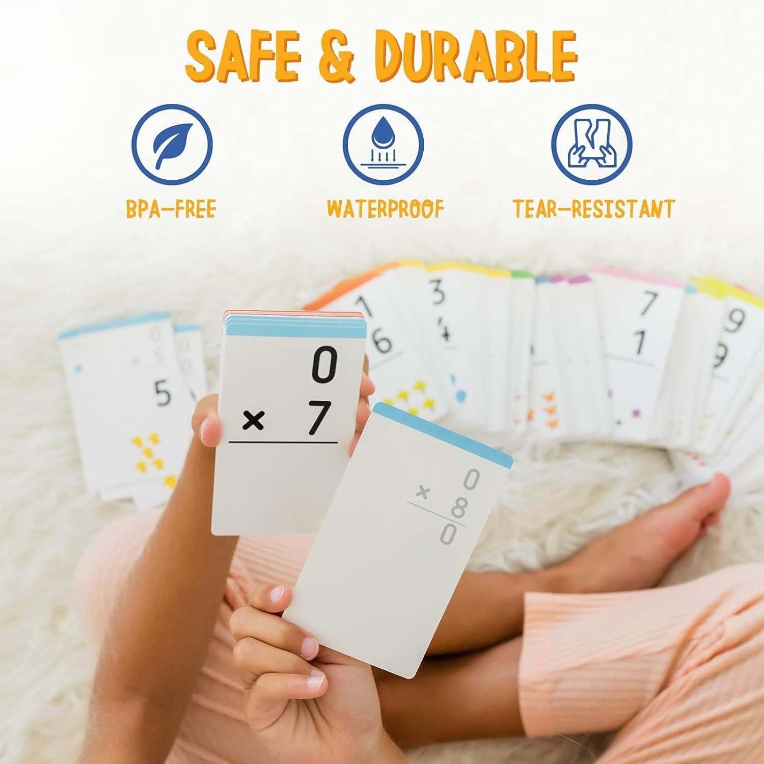imagemerka Math Flash Cards 169 Flashcards in Total Addition Learning Mathematics Preschool Math Create Game for Kids Classroom and Homeschool Toys 1st to 4th Graders Ages 4141 Set 169 Pcs