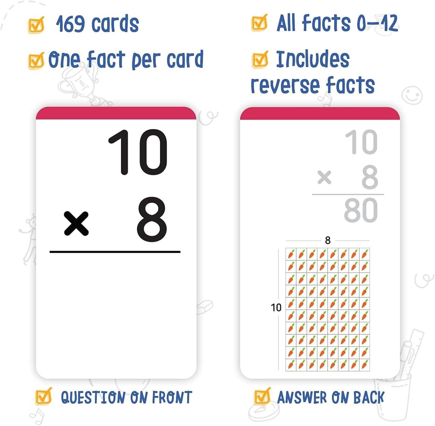 imagemerka Math Flash Cards 169 Flashcards in Total Addition Learning Mathematics Preschool Math Create Game for Kids Classroom and Homeschool Toys 1st to 4th Graders Ages 4141 Set 169 Pcs