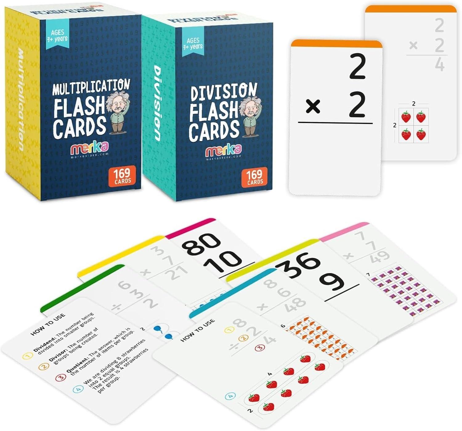 imagemerka Math Flash Cards 169 Flashcards in Total Addition Learning Mathematics Preschool Math Create Game for Kids Classroom and Homeschool Toys 1st to 4th Graders Ages 4142 Sets 169 Pcs Each